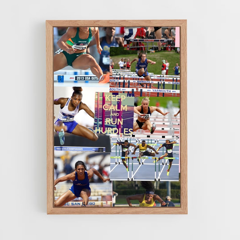 Poster Athlètes en Action – affiche Athlétisme (vue 4)