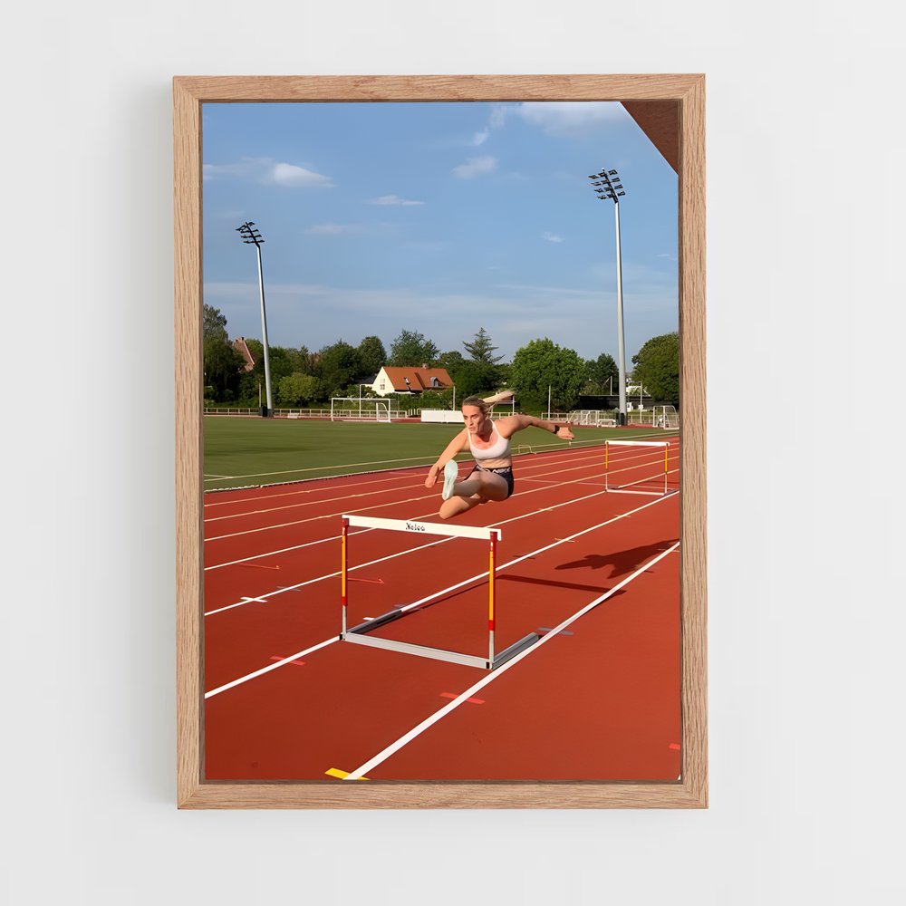 Poster Hurdles obstacles – affiche Athlétisme (vue 4)