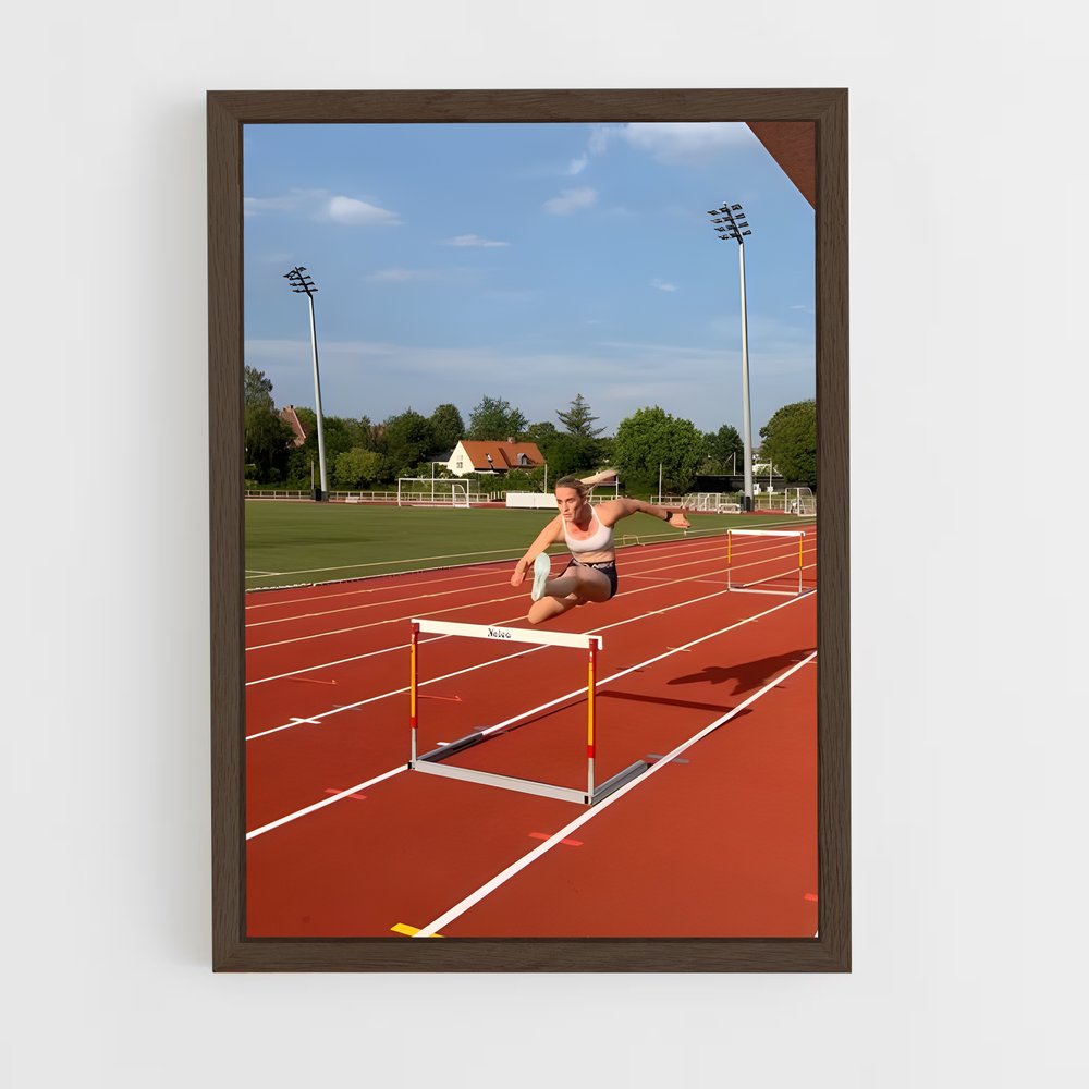 Poster Hurdles obstacles – affiche Athlétisme (vue 5)