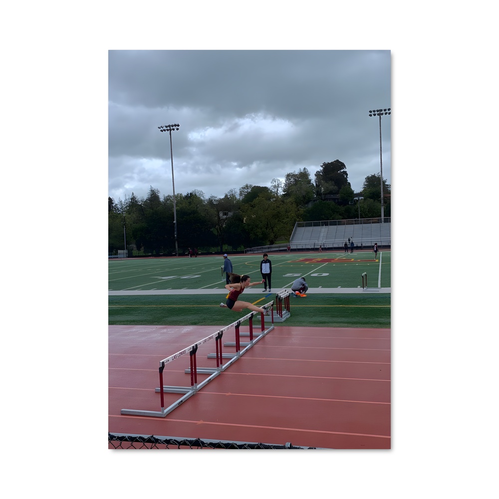 Poster Hurdles de obstacles – affiche Athlétisme