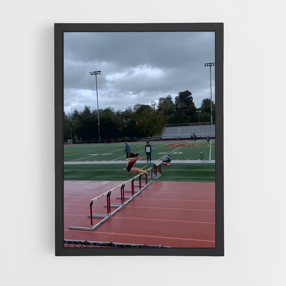 Poster Hurdles de obstacles – affiche Athlétisme (vue 2)