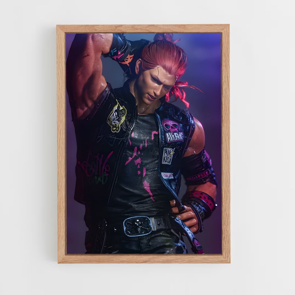 Poster Mic Check Hwoarang – affiche Tekken (vue 4)