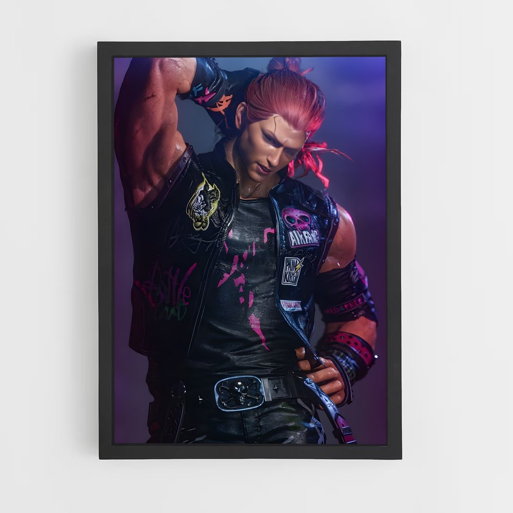Poster Mic Check Hwoarang – affiche Tekken (vue 2)
