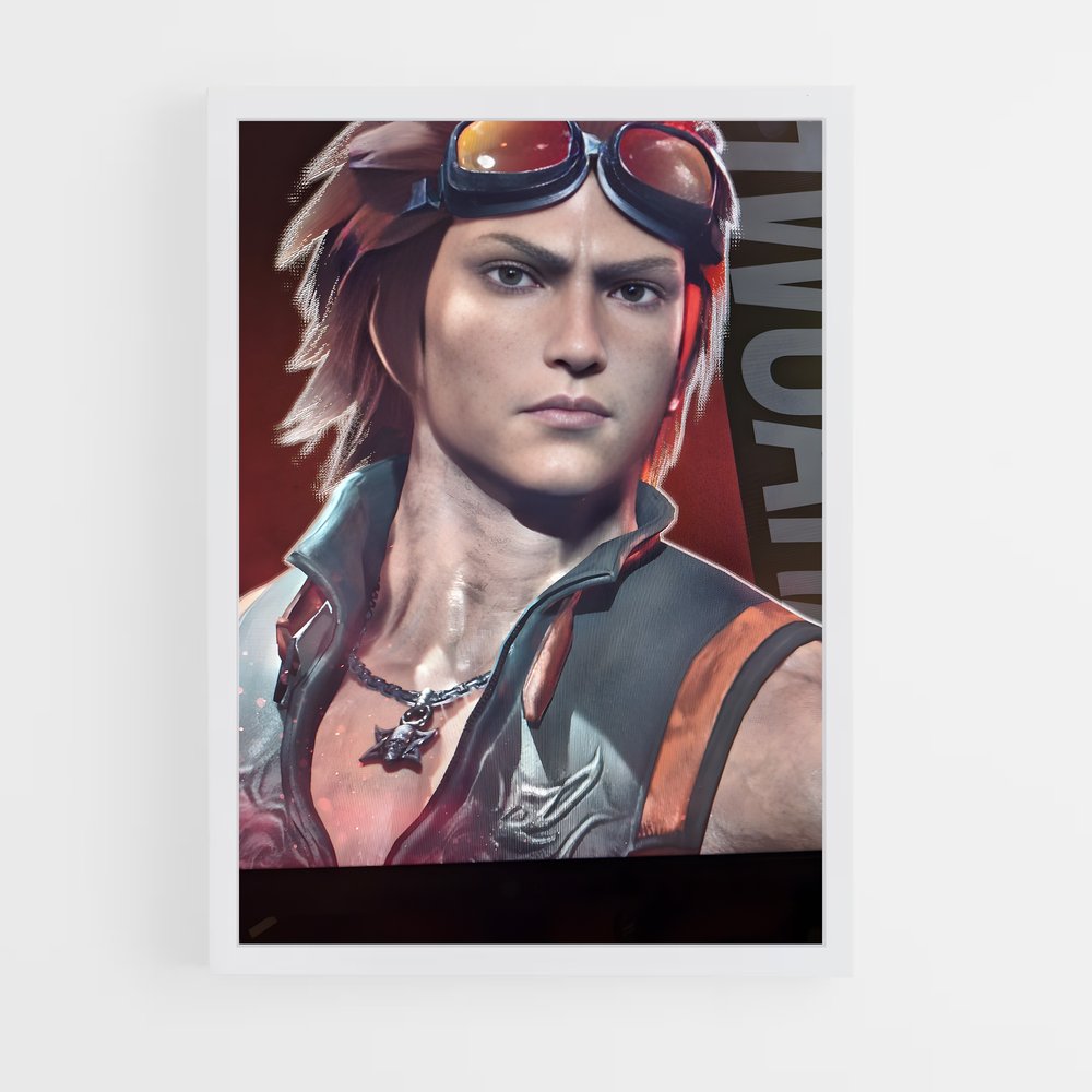 Poster Hwoarang: Gunfighter – affiche Tekken (vue 3)