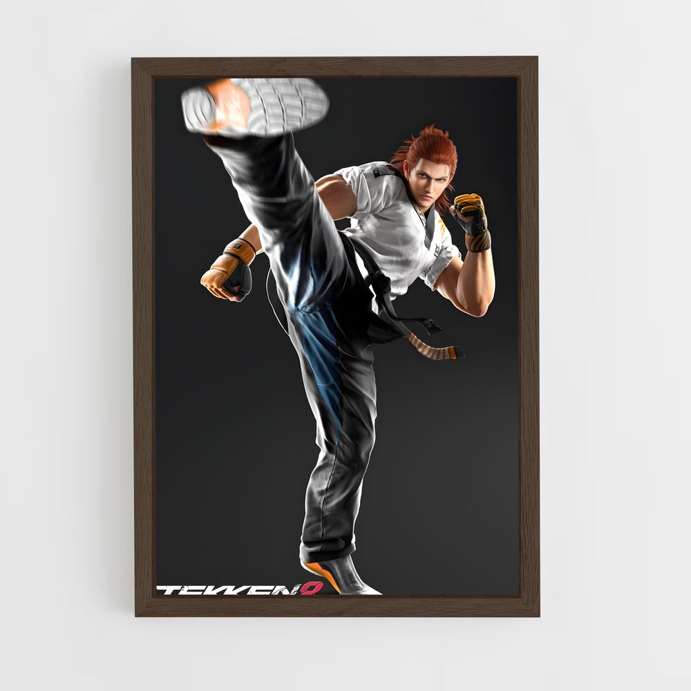 Poster Hwoarang en Action – affiche Tekken (vue 5)