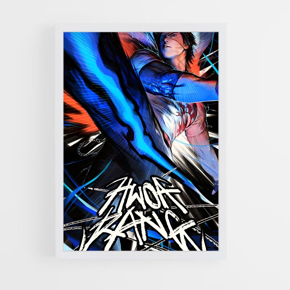 Poster Hwoarang Combat – affiche Tekken (vue 3)