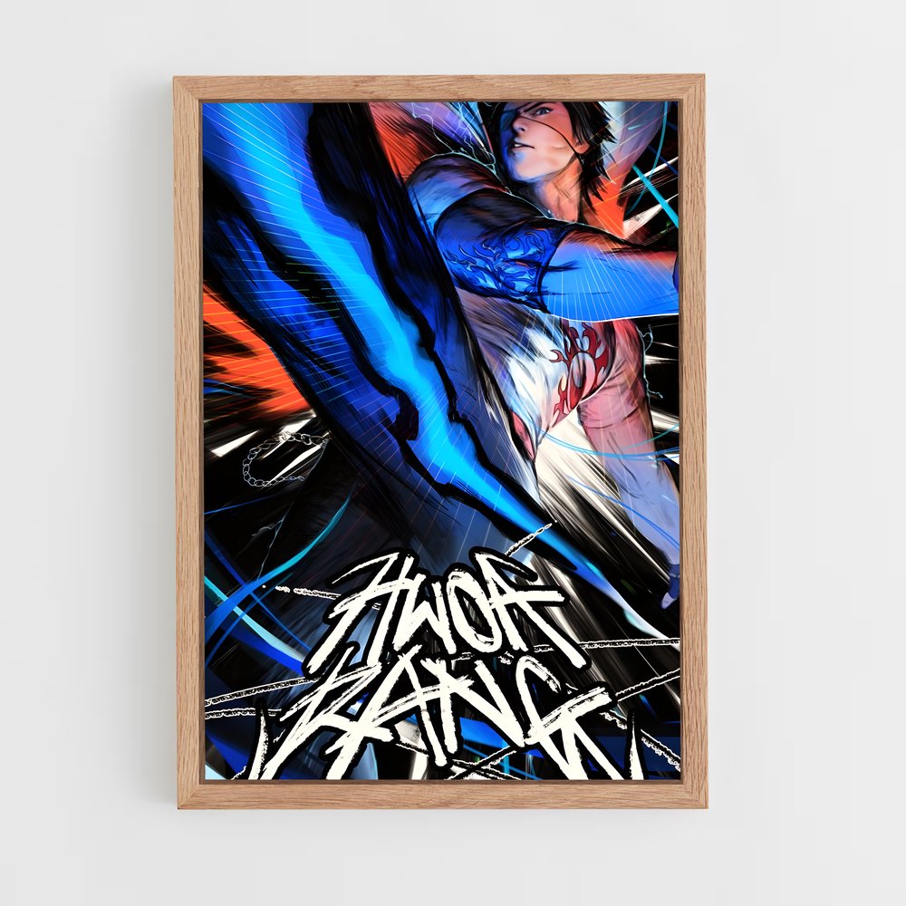 Poster Hwoarang Combat – affiche Tekken (vue 4)