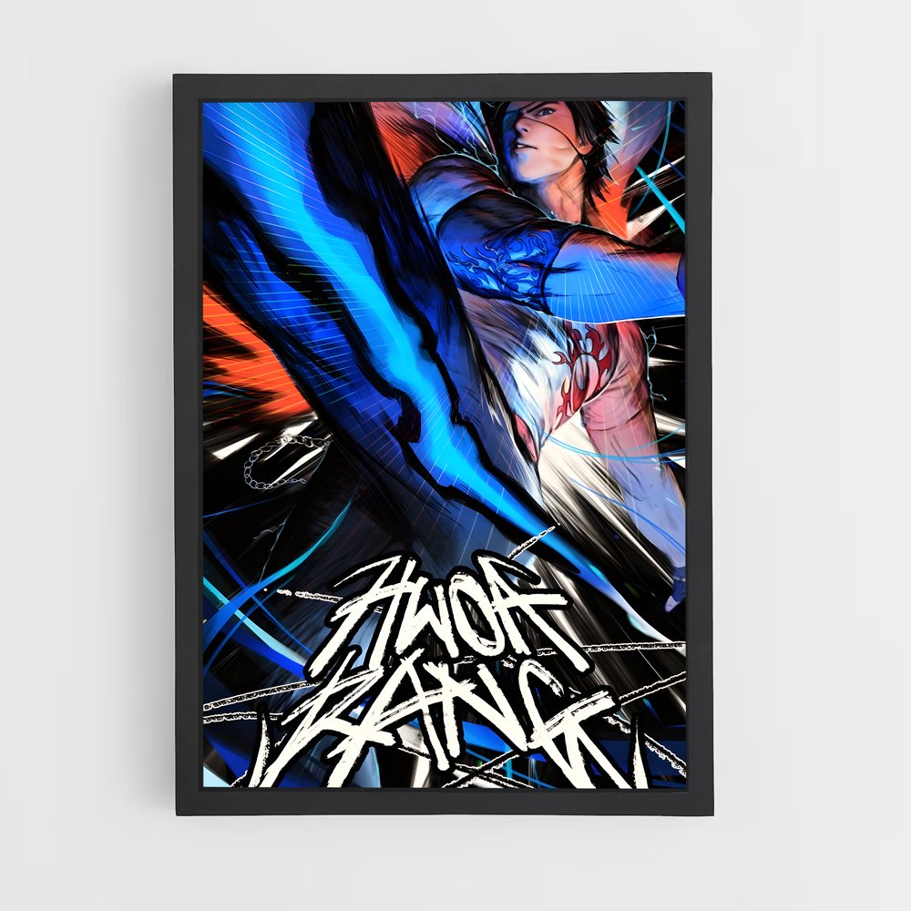 Poster Hwoarang Combat – affiche Tekken (vue 2)