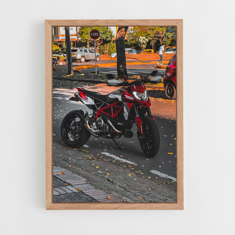 Poster incroyable Hypermotard – affiche Ducati (vue 4)