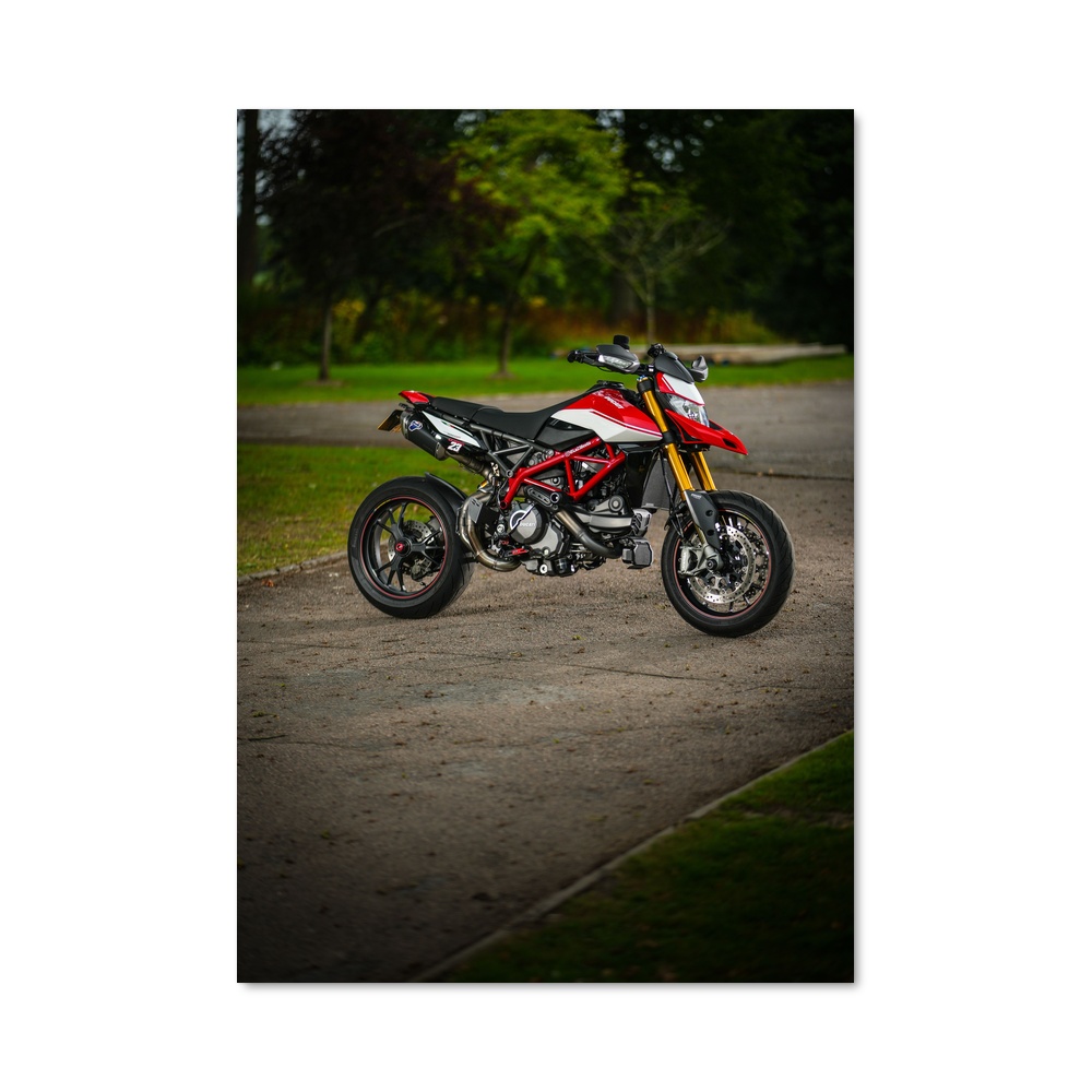 Poster Hyperdrive Rouge – affiche Ducati