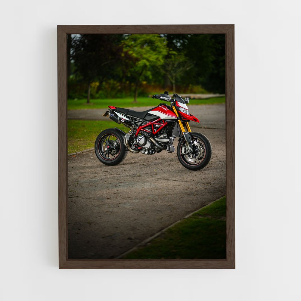 Poster Hyperdrive Rouge – affiche Ducati (vue 5)
