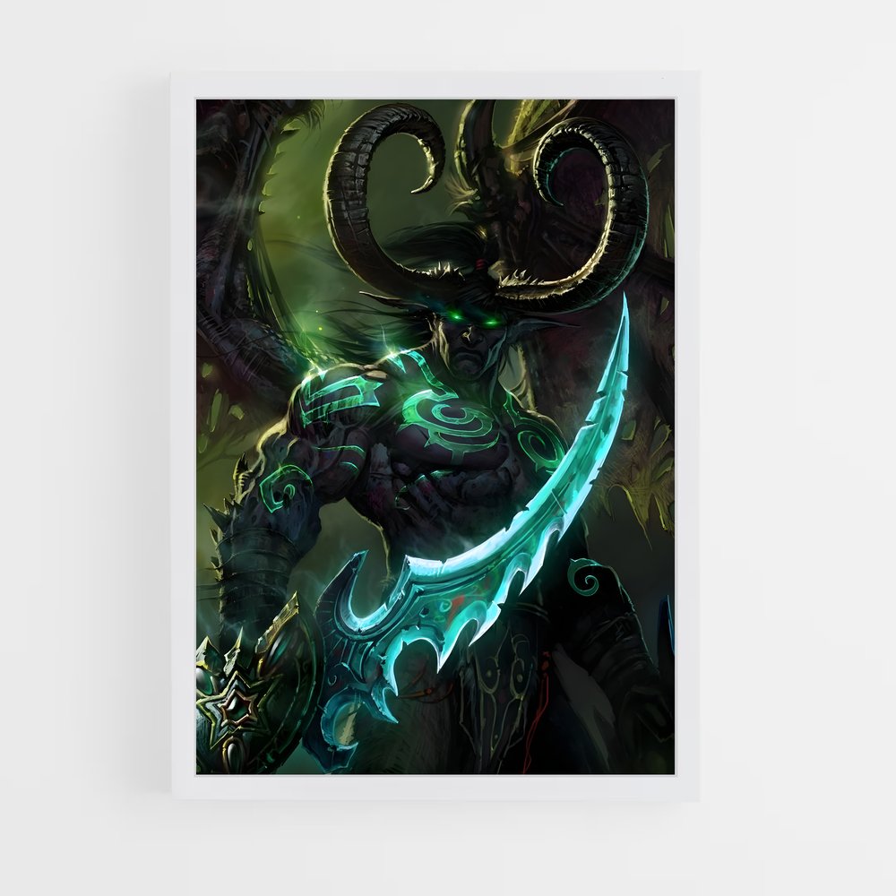 Poster Illidan, le Seigneur des Ombres – affiche World of Warcraft (vue 3)