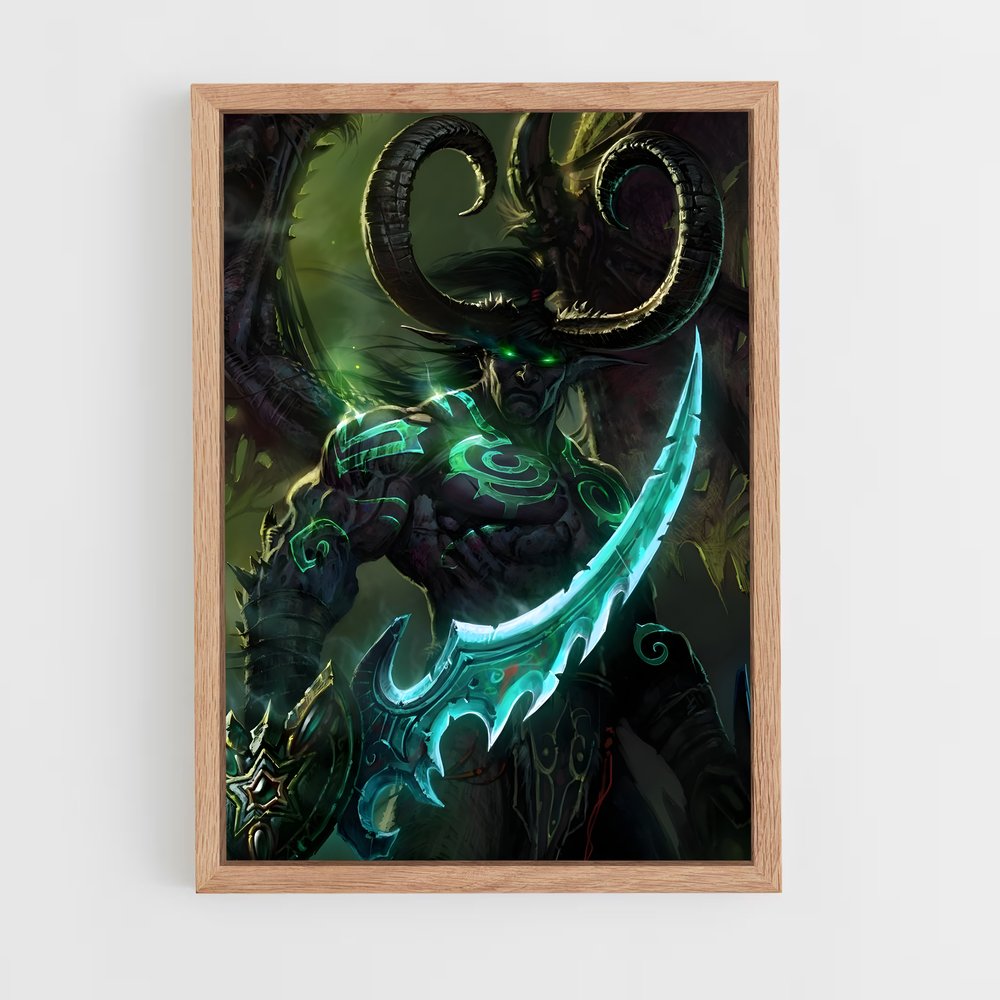 Poster Illidan, le Seigneur des Ombres – affiche World of Warcraft (vue 4)
