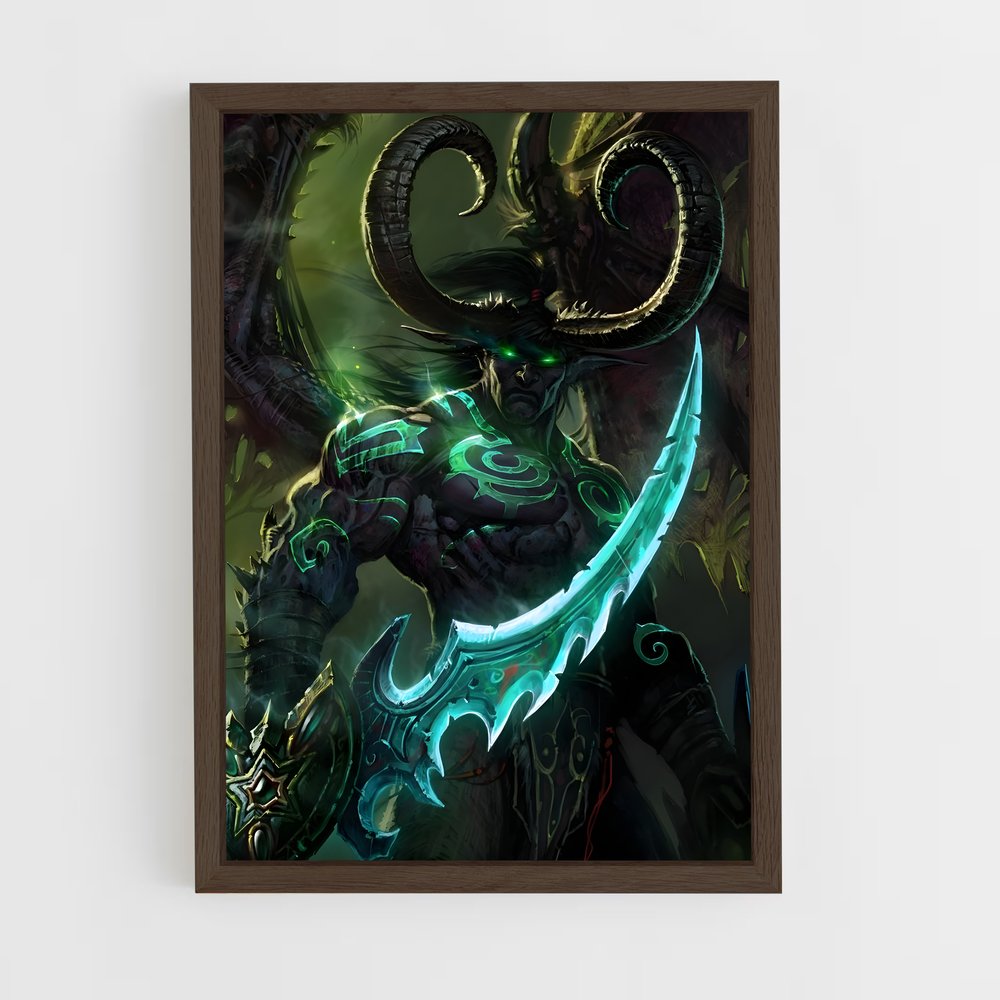 Poster Illidan, le Seigneur des Ombres – affiche World of Warcraft (vue 5)