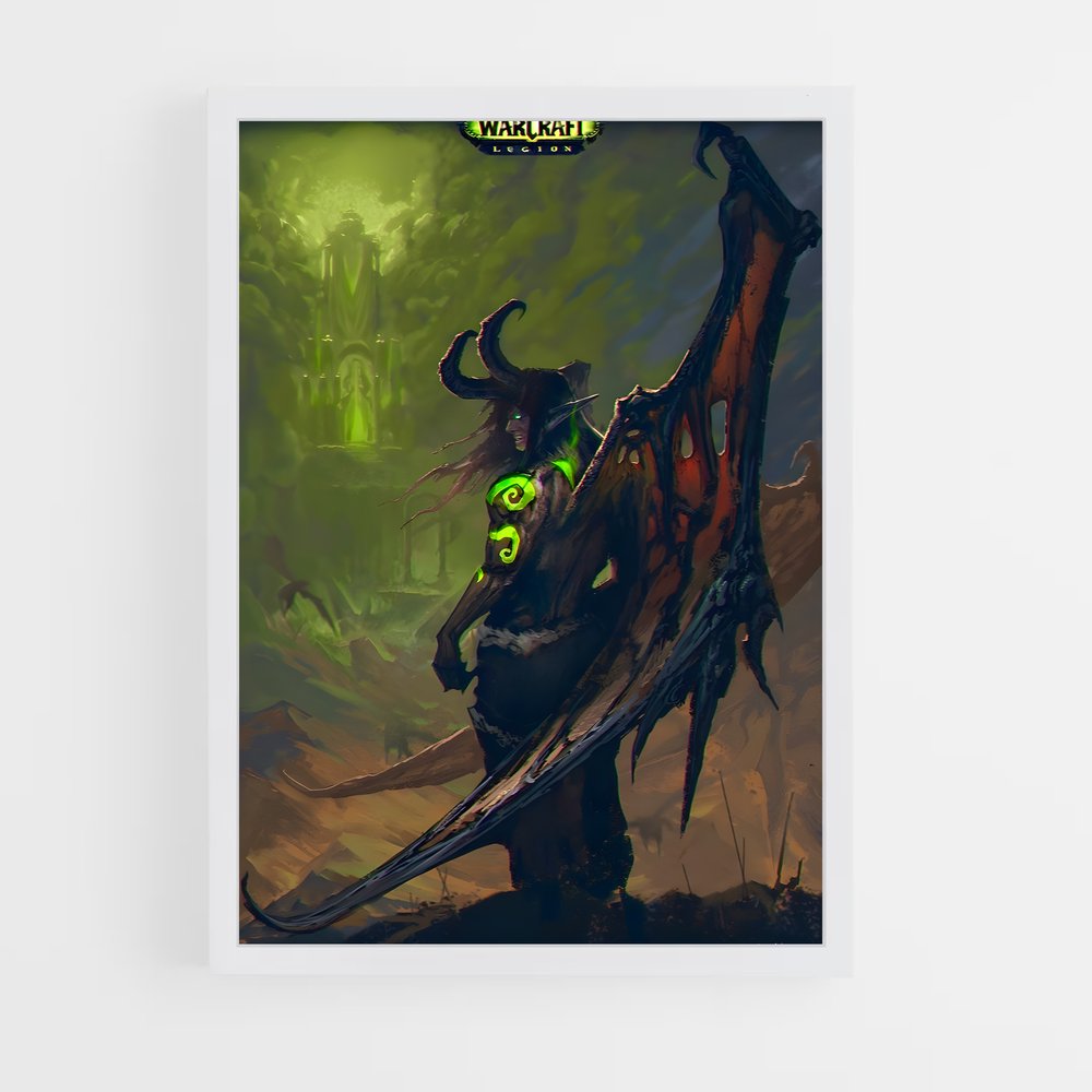 Poster Illidan le Dragon de Guerre – affiche World of Warcraft (vue 3)