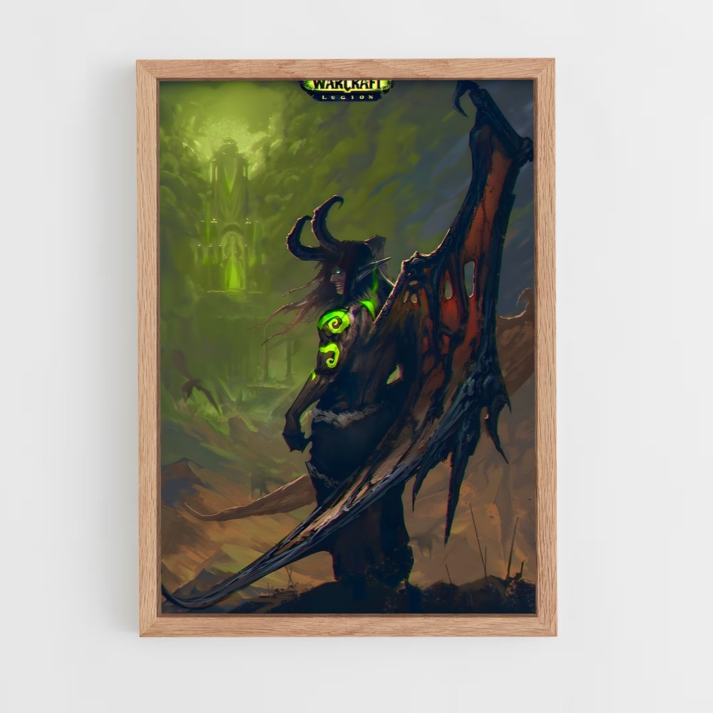Poster Illidan le Dragon de Guerre – affiche World of Warcraft (vue 4)
