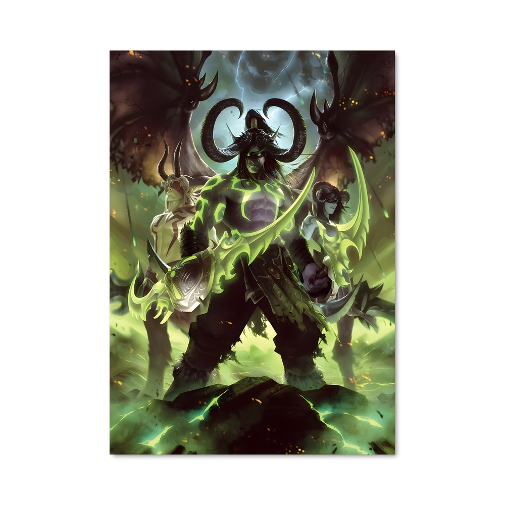 Poster Le Démon Vert – affiche World of Warcraft