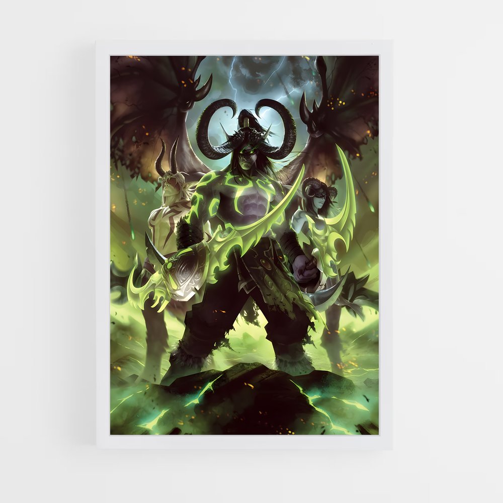 Poster Le Démon Vert – affiche World of Warcraft (vue 3)