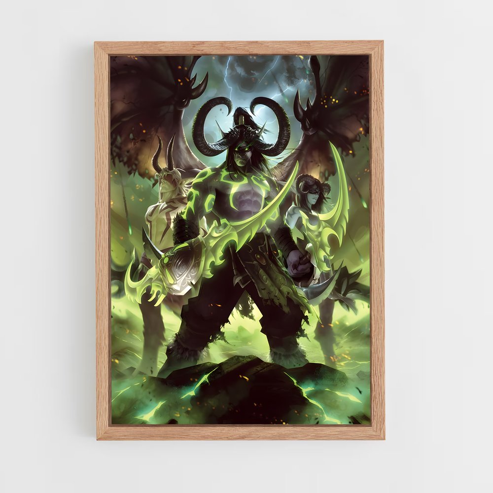 Poster Le Démon Vert – affiche World of Warcraft (vue 4)