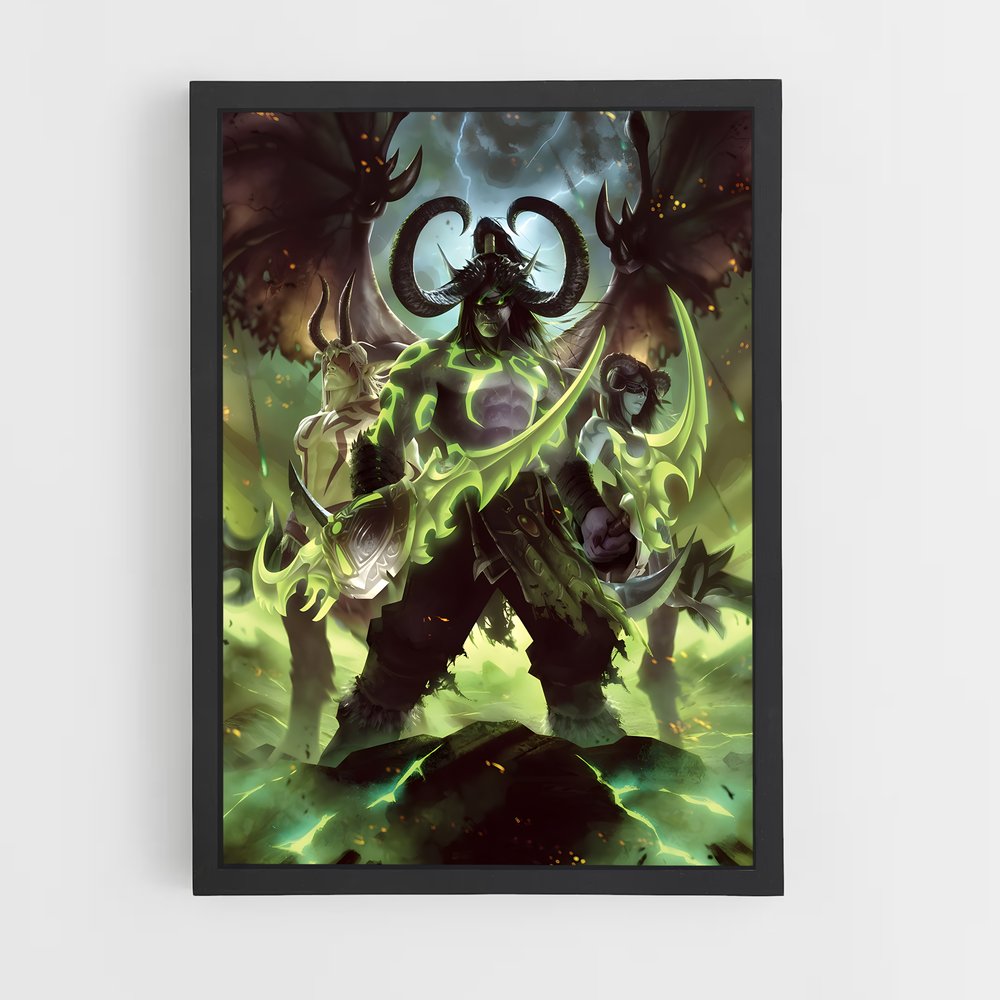 Poster Le Démon Vert – affiche World of Warcraft (vue 2)