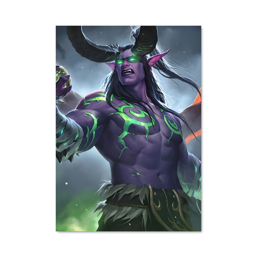 Poster La Guerrière Mystique – affiche World of Warcraft