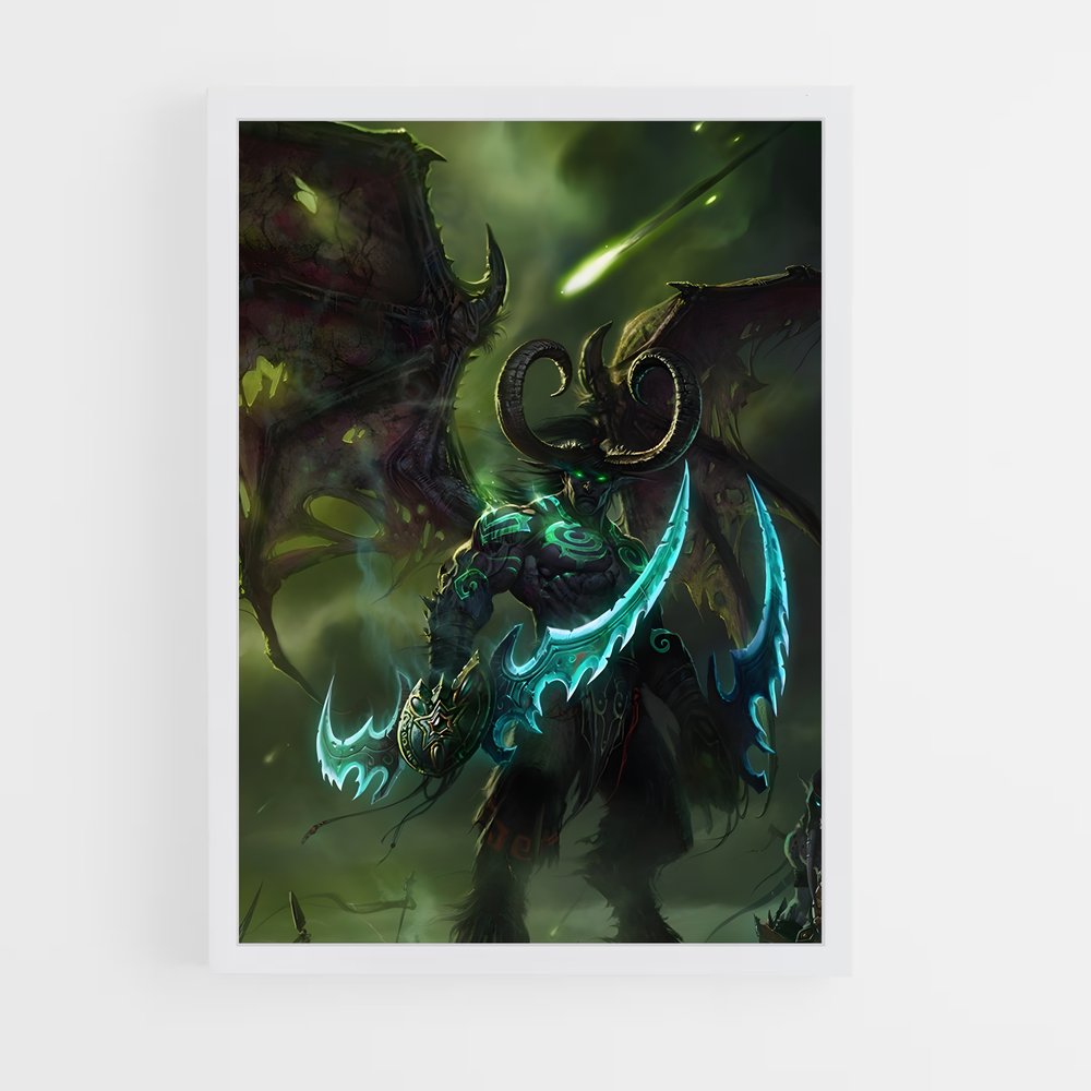 Poster Illidan royaume – affiche World of Warcraft (vue 3)