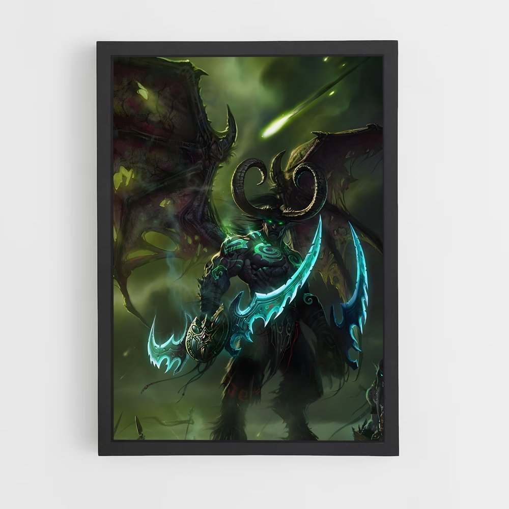 Poster Illidan royaume – affiche World of Warcraft (vue 2)