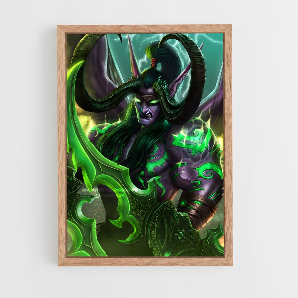 Poster Le Flamboiement d'Illidan – affiche World of Warcraft (vue 4)