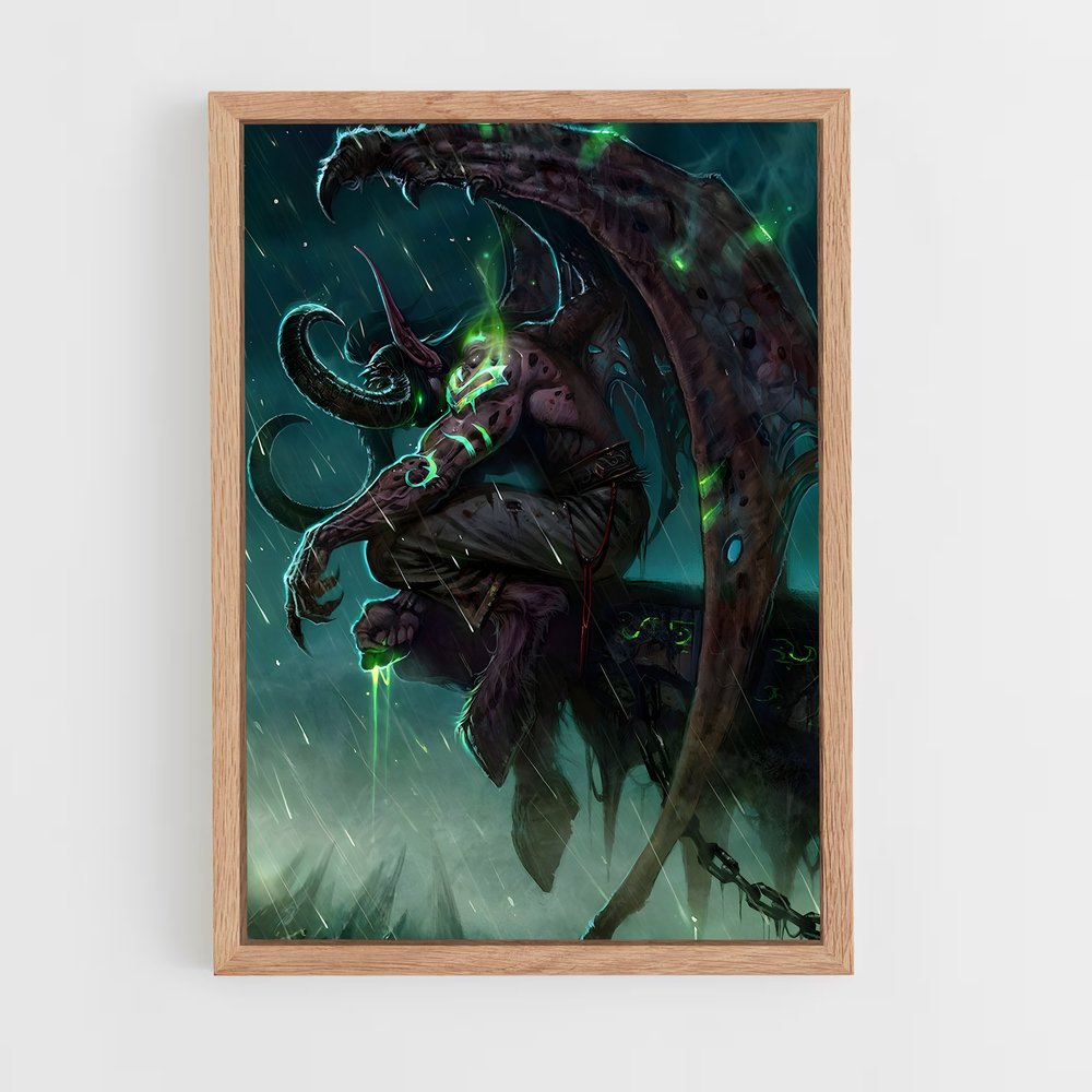 Poster L'Ombre d'Illidan – affiche World of Warcraft (vue 4)