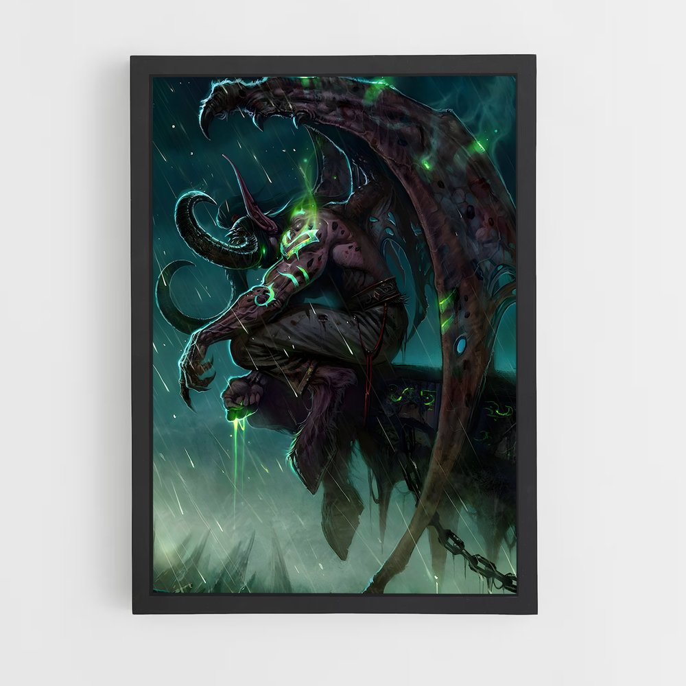 Poster L'Ombre d'Illidan – affiche World of Warcraft (vue 2)