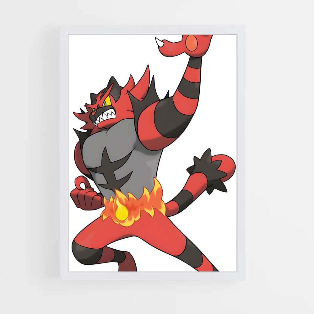 Poster Fureur Incendiaire – affiche Pokemon (vue 3)