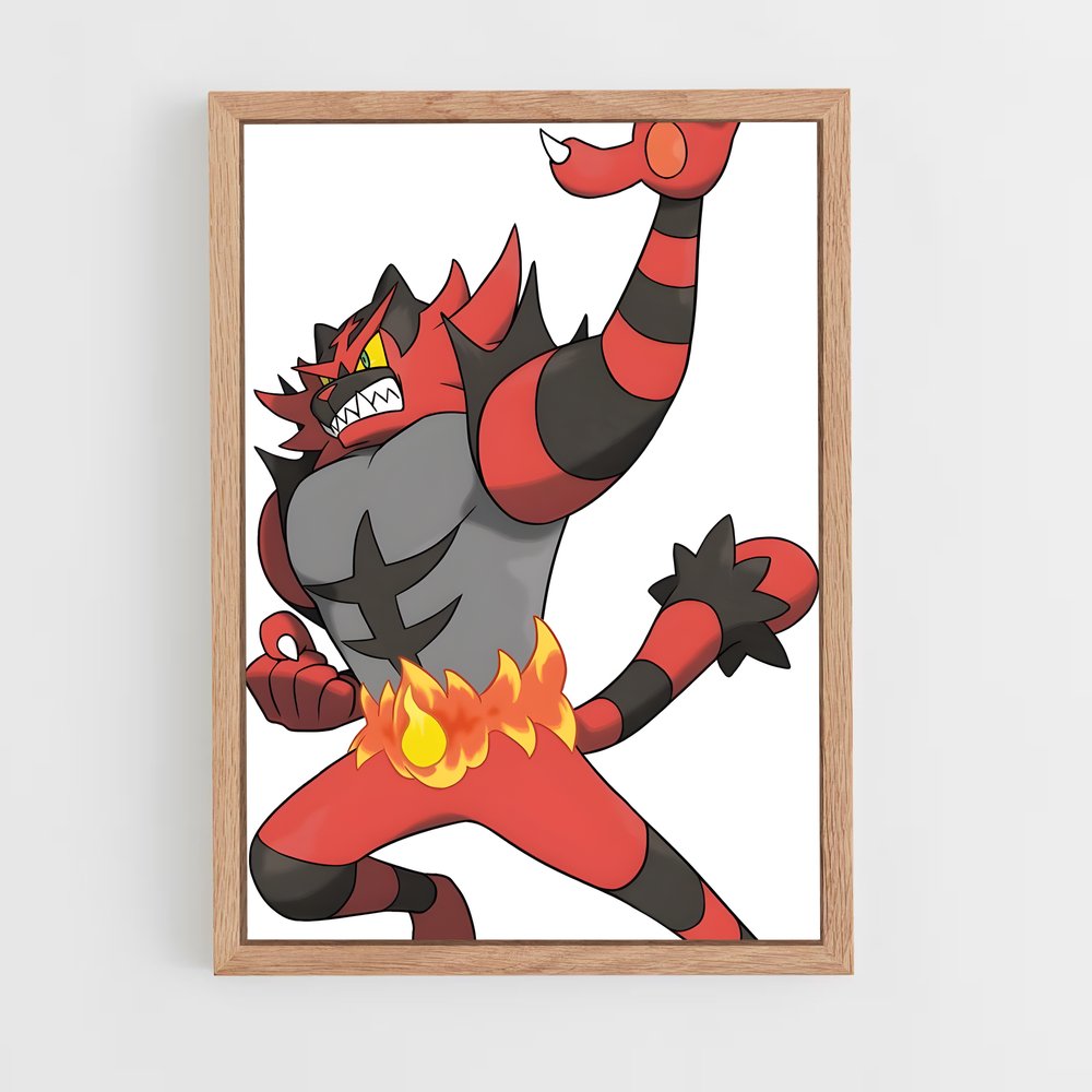 Poster Fureur Incendiaire – affiche Pokemon (vue 4)