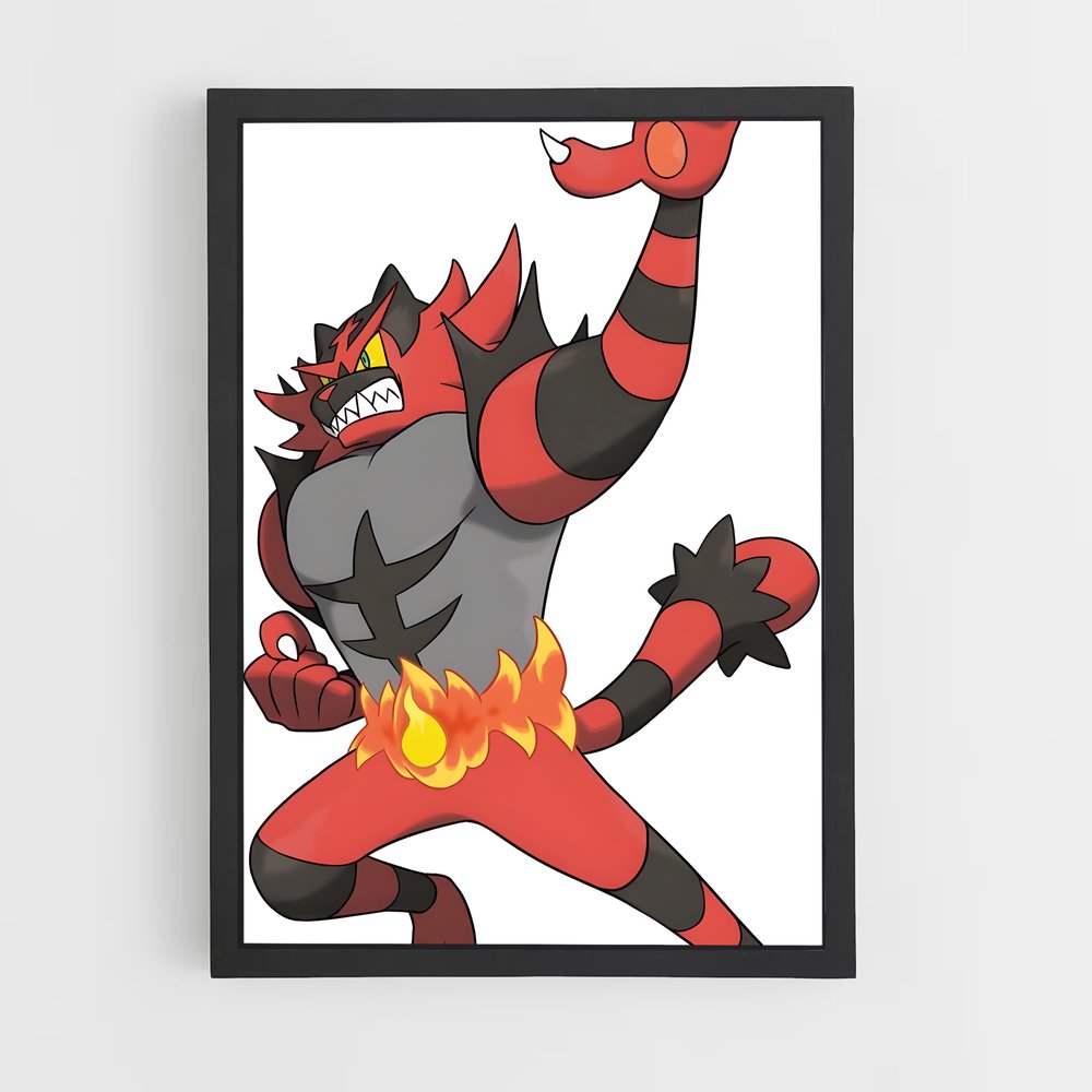 Poster Fureur Incendiaire – affiche Pokemon (vue 2)