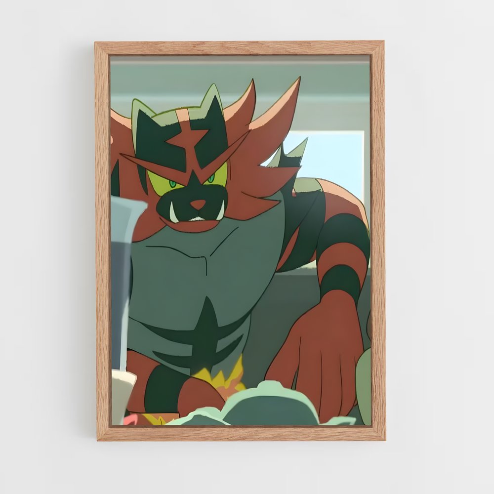 Poster Incineroar Fury – affiche Pokemon (vue 4)