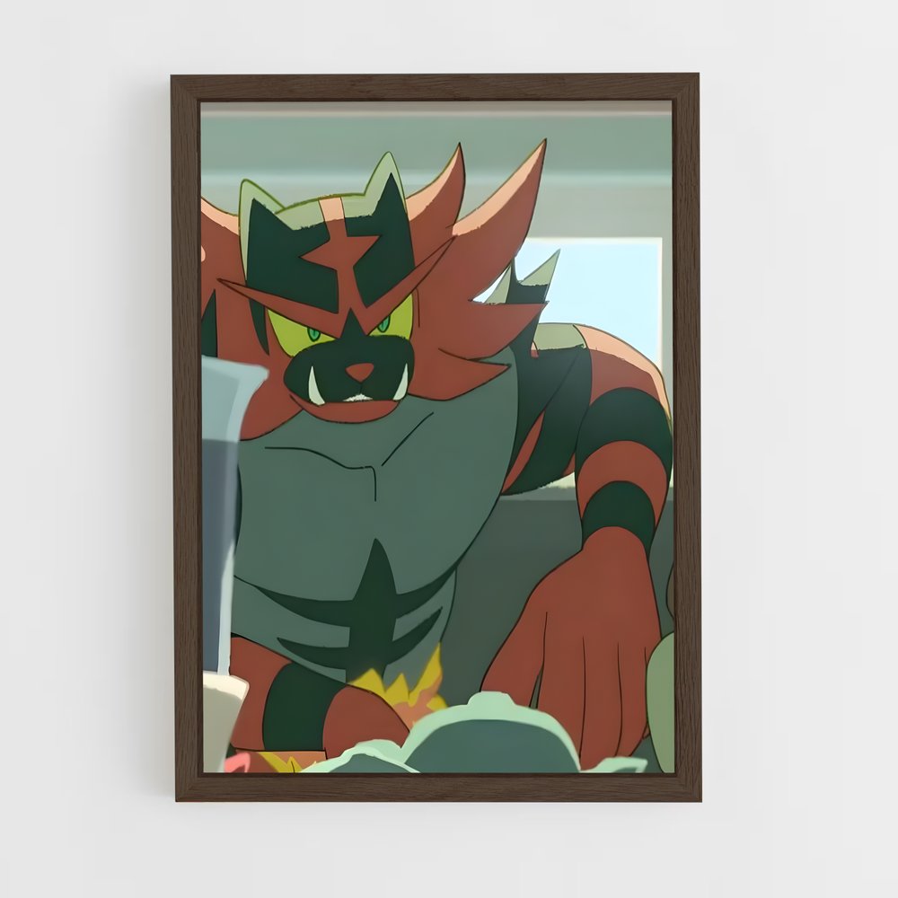 Poster Incineroar Fury – affiche Pokemon (vue 5)