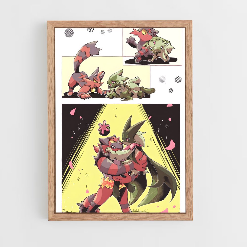 Poster Duel de Complices – affiche Pokemon (vue 4)