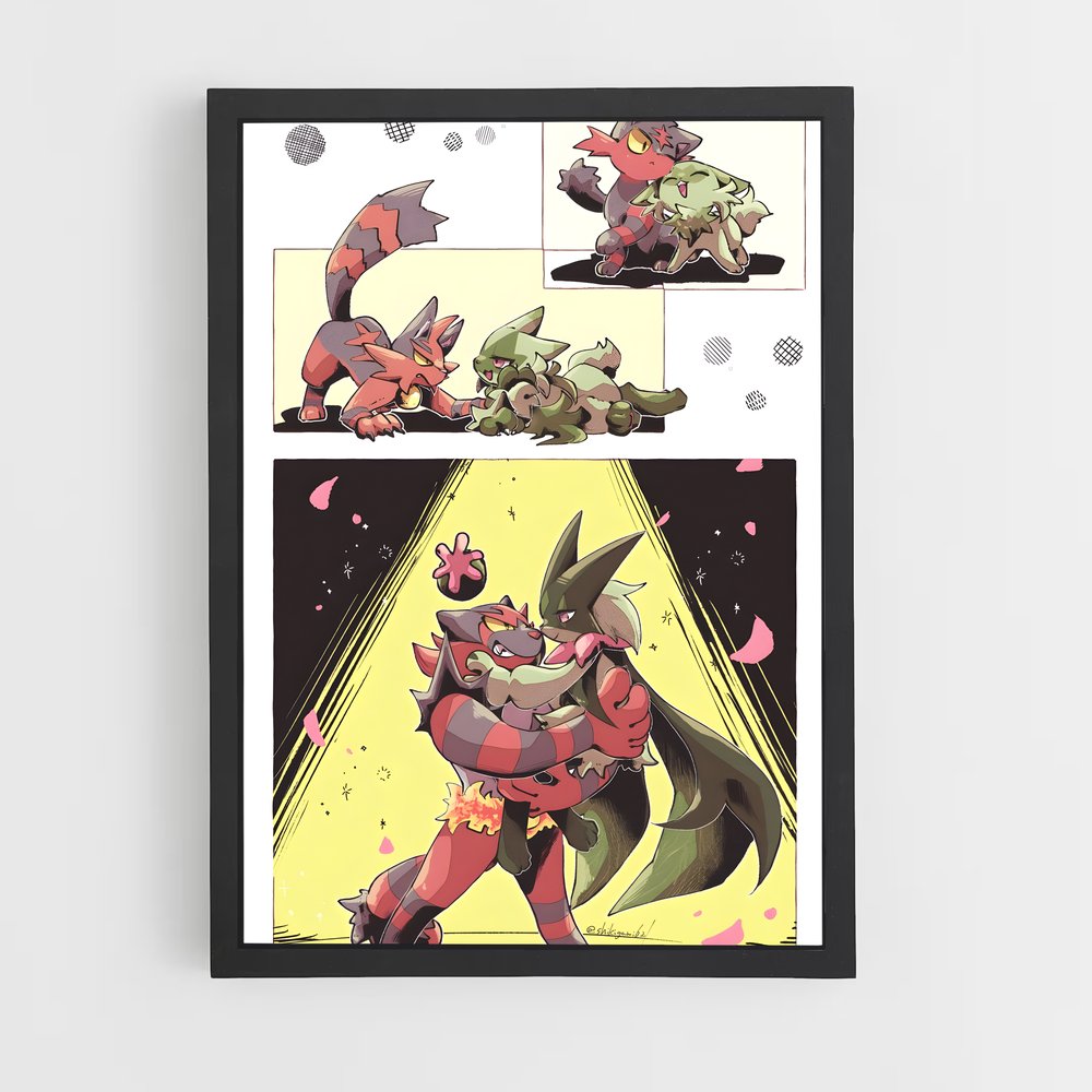 Poster Duel de Complices – affiche Pokemon (vue 2)