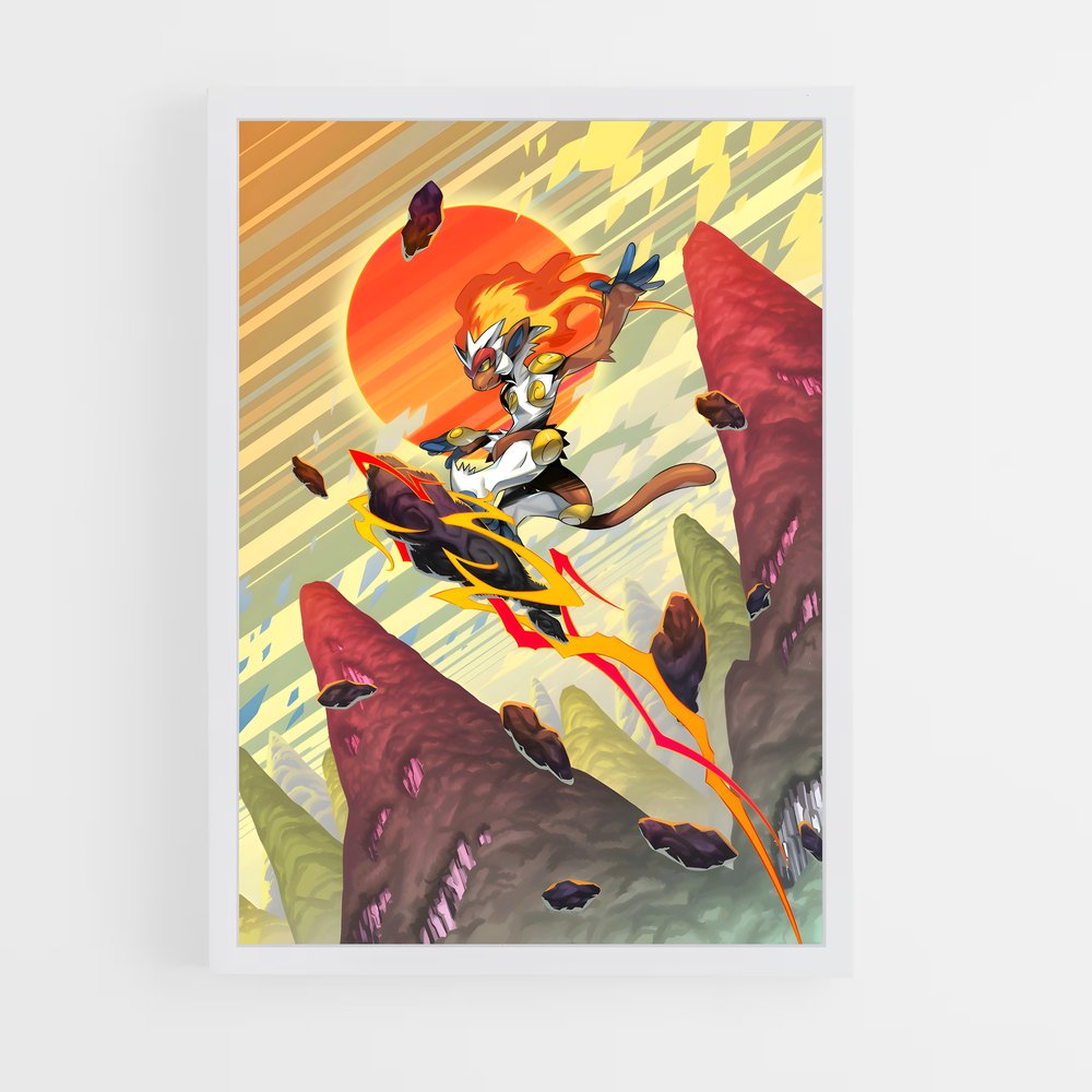 Poster Legend of Ze: Infernape Rising – affiche Pokemon (vue 3)