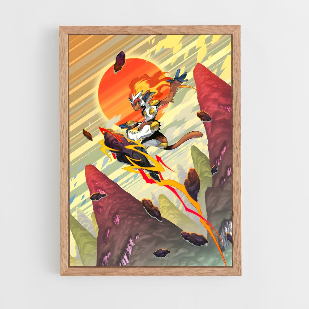 Poster Legend of Ze: Infernape Rising – affiche Pokemon (vue 4)
