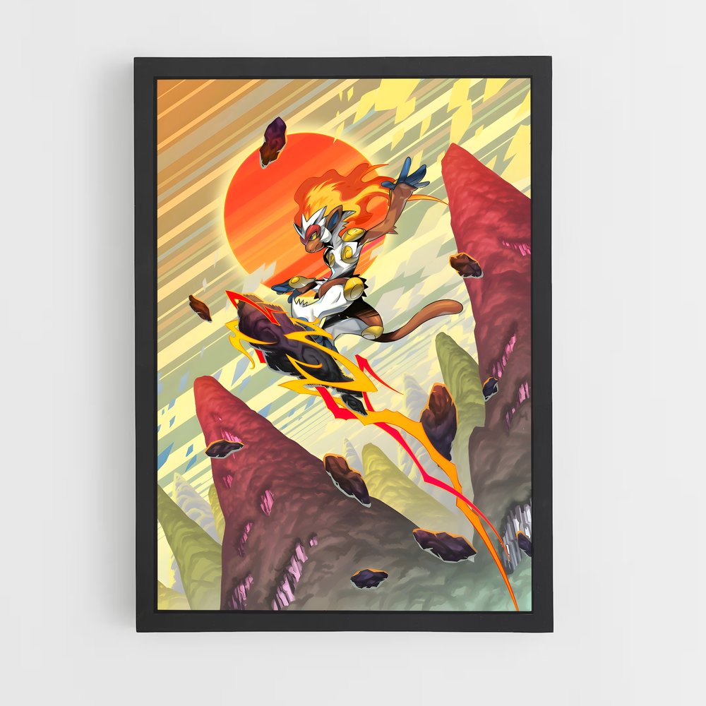 Poster Legend of Ze: Infernape Rising – affiche Pokemon (vue 2)