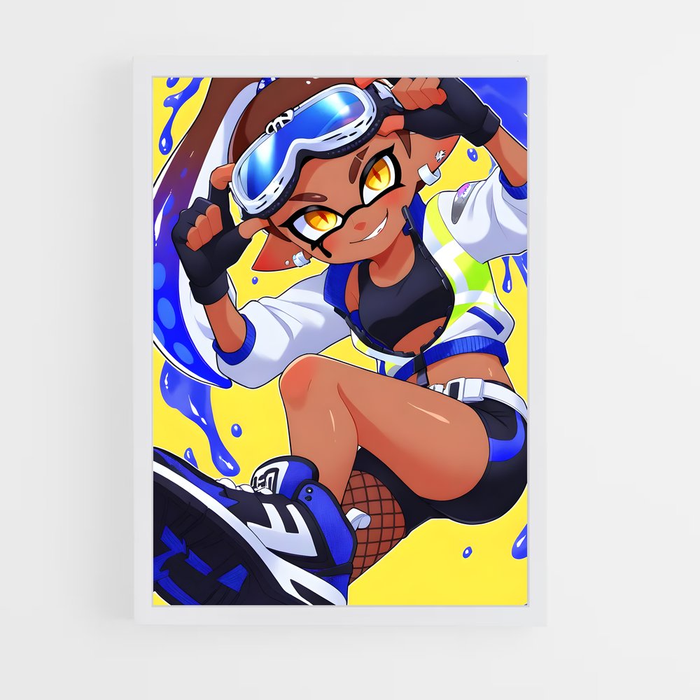 Poster Inkling danse – affiche Splatoon (vue 3)