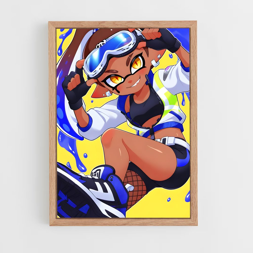 Poster Inkling danse – affiche Splatoon (vue 4)