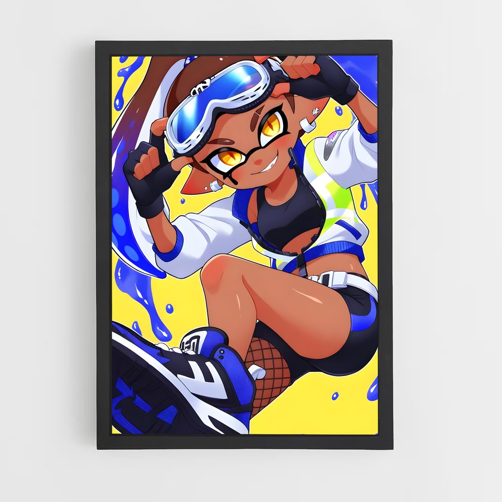 Poster Inkling danse – affiche Splatoon (vue 2)