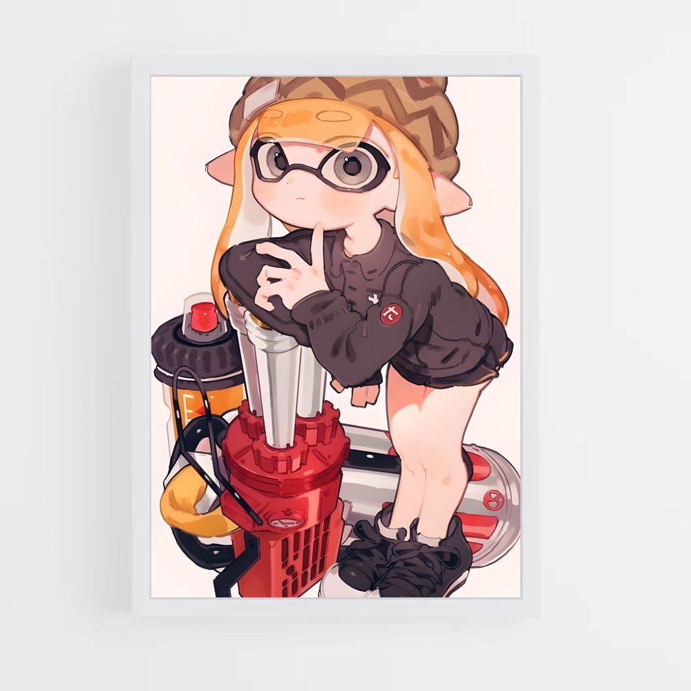 Poster Blender Buddy – affiche Splatoon (vue 3)