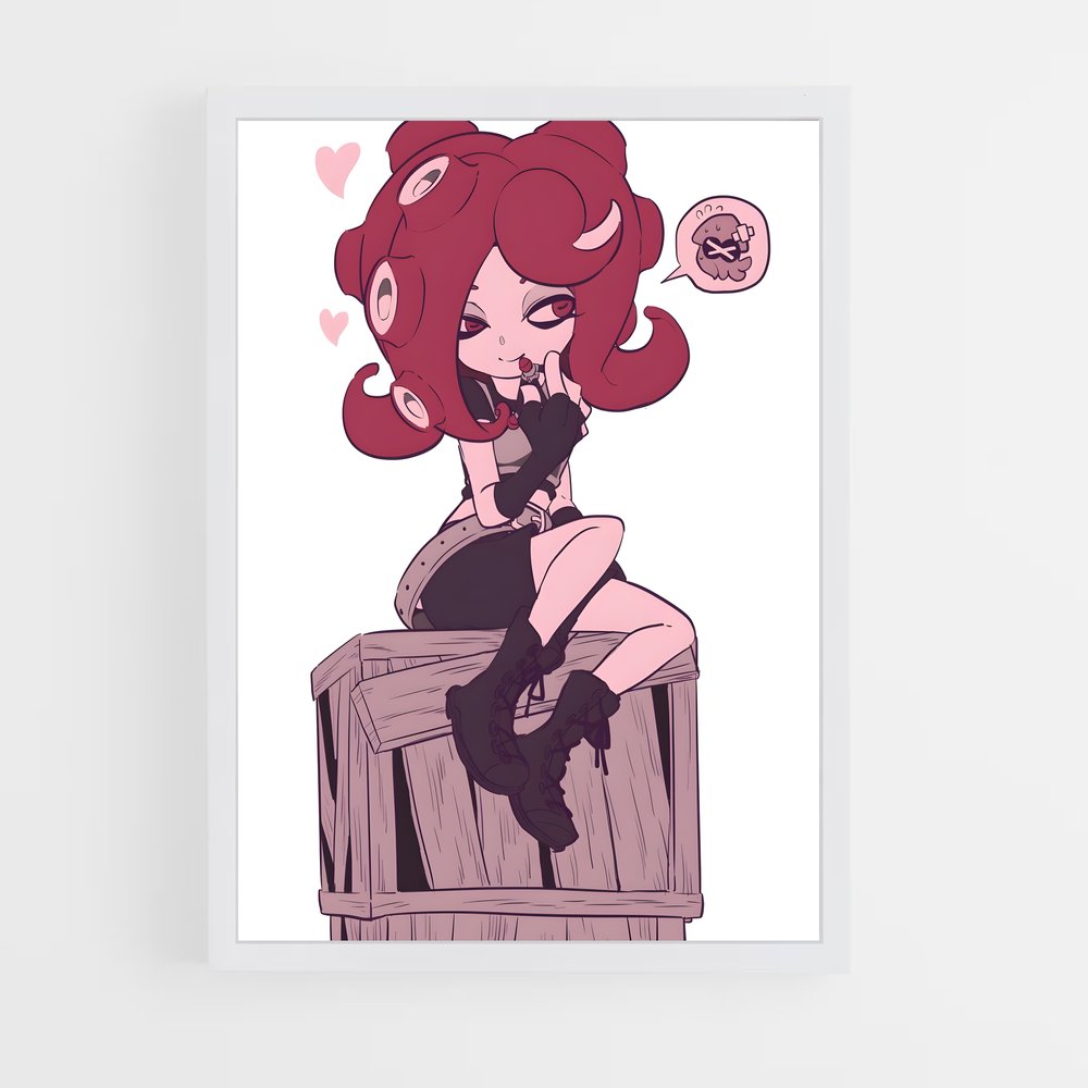 Poster La Danseuse Écarlate – affiche Splatoon (vue 3)