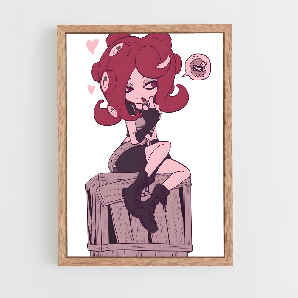 Poster La Danseuse Écarlate – affiche Splatoon (vue 4)