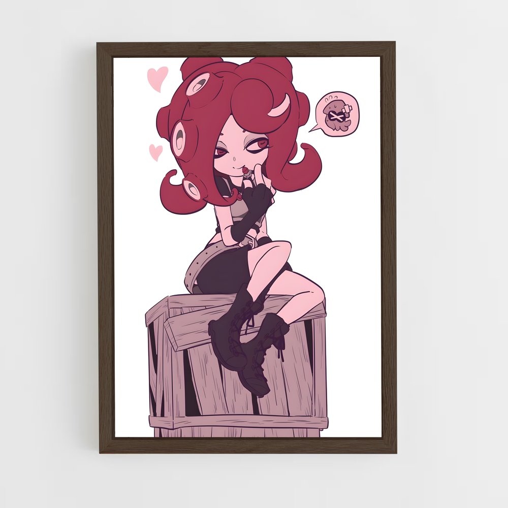 Poster La Danseuse Écarlate – affiche Splatoon (vue 5)