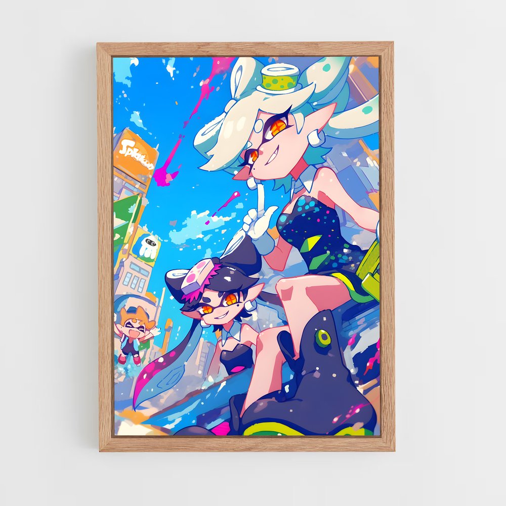 Poster Chapeau et Robe – affiche Splatoon (vue 4)