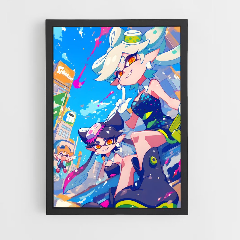 Poster Chapeau et Robe – affiche Splatoon (vue 2)