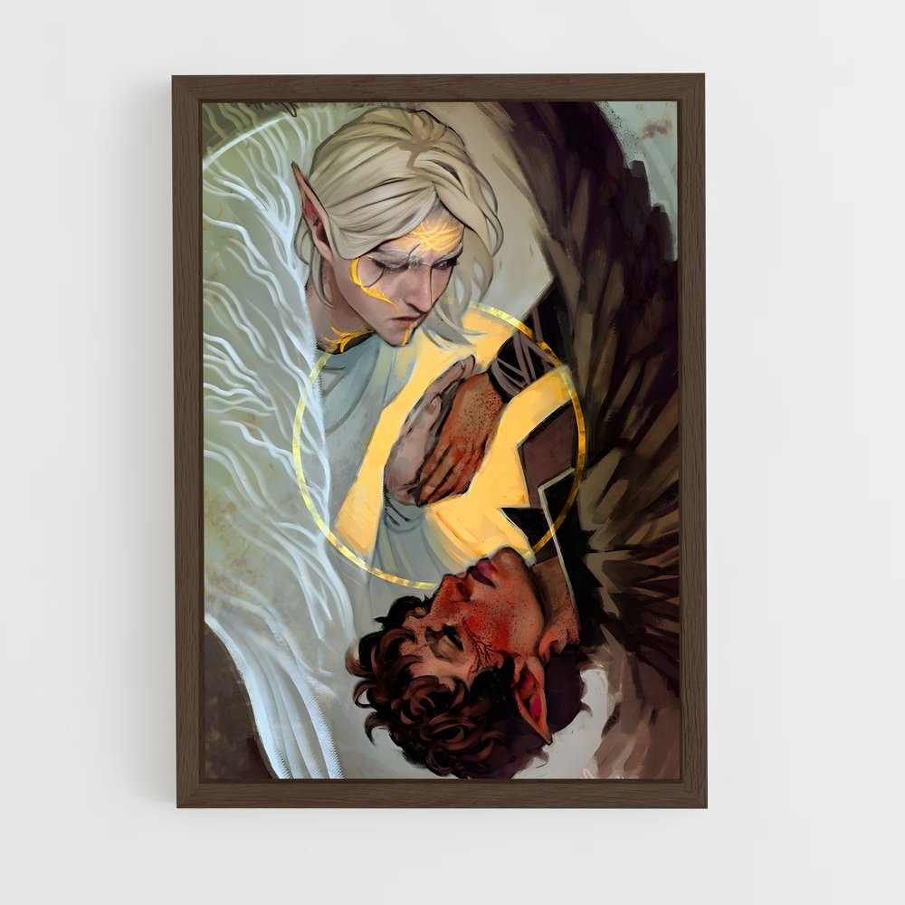 Poster Étreinte Jaune – affiche Dragon age (vue 5)